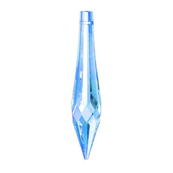 Swarovski Crystal Medium Sapphire Teardrop Prisms, 3 pieces