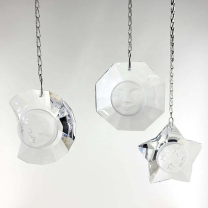 Magnificent Clear Crystal Prism Suncatcher (3 Pcs)