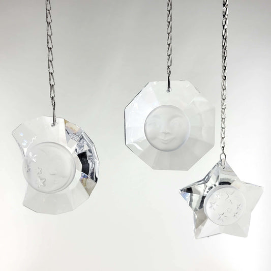 Magnificent Clear Crystal Prism Suncatcher (3 Pcs)