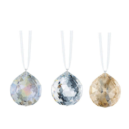 Hanging Crystals Swarovski Crystal Ball Prisms 30mm Faceted Crystal Suncatchers (3 Pcs)