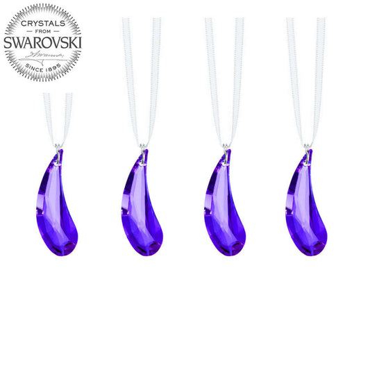 Swarovski Crystals, Purple Fairy Wings, 4 Pieces