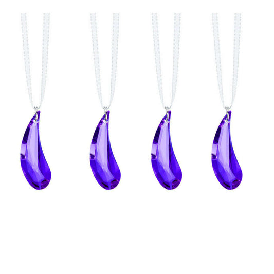 Swarovski Crystals, Purple Fairy Wings, 4 Pieces