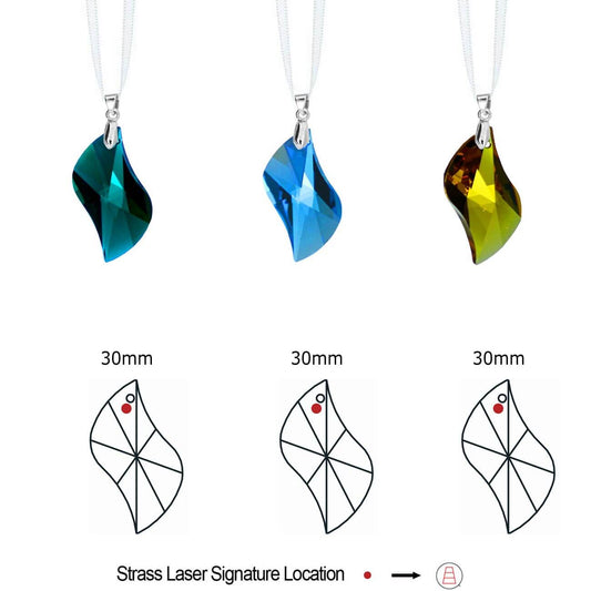 Hanging Crystals Swarovski Crystal Swing Clear Prisms, 3 pcs
